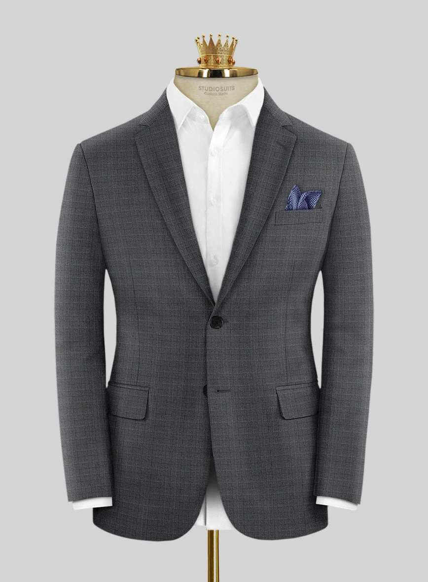 Bristol Sevea Gray Checks Suit 3 Bristol Sevea Gray Checks Suit - Image 3