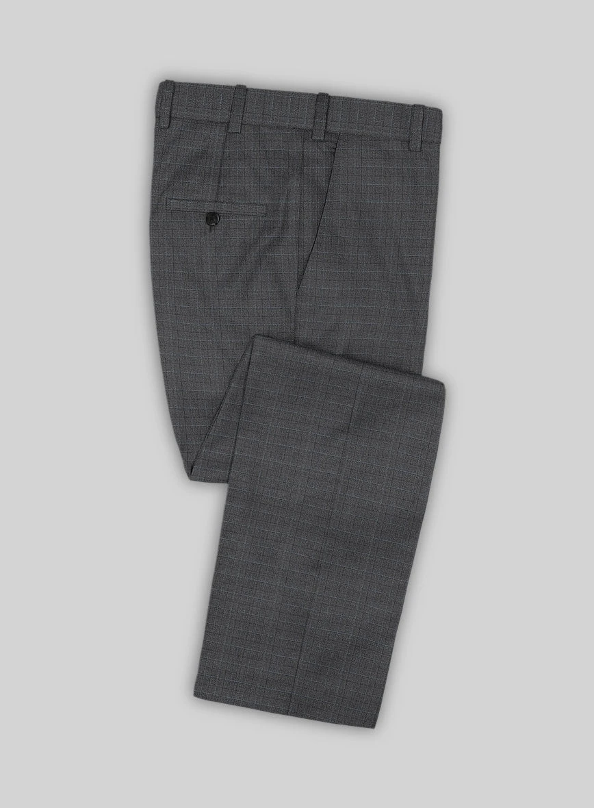 Bristol Sevea Gray Checks Suit 4 Bristol Sevea Gray Checks Suit - Image 4