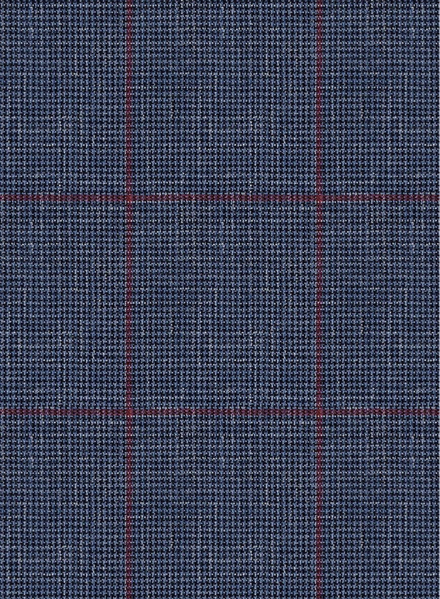 Italian Murano Leopo Blue Wool Linen Jacket 2 Italian Murano Leopo Blue Wool Linen Jacket - Image 2