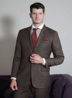 Bamboo Wool Umber Brown Jacket 6 Bamboo Wool Umber Brown Jacket -Tiano Suits Shop bamboowlumberbrwnjacklk 1