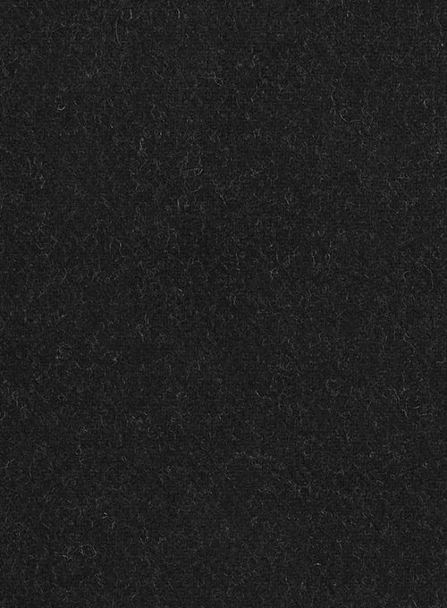 Black Heavy Tweed Pea Coat 2 Black Heavy Tweed Pea Coat - Image 2