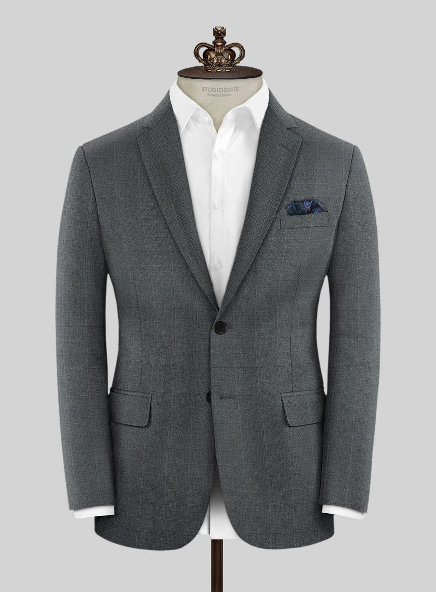 Bristol Rejulo Gray Checks Jacket 1 Bristol Rejulo Gray Checks Jacket
