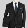Bristol Black Rope Stripe Suit
