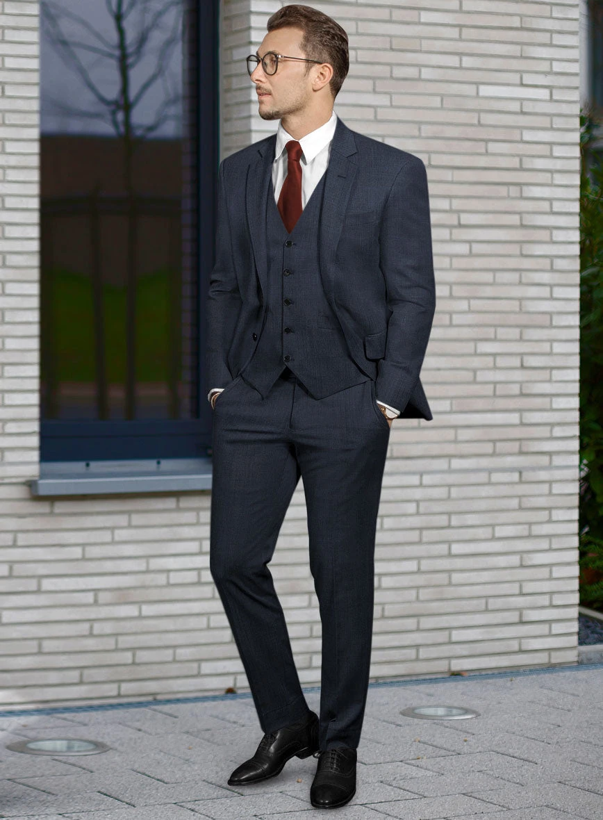 Bristol Blue Sharkskin Suit 2 Bristol Blue Sharkskin Suit - Image 2