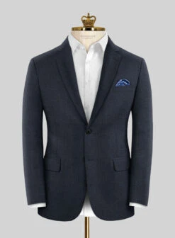 Bristol Blue Sharkskin Suit 10 Bristol Blue Sharkskin Suit -Tiano Suits Shop bristolbluesharkskinsuitlook 2