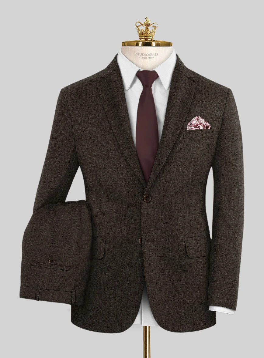 Bristol Brown Herringbone Suit 1 Bristol Brown Herringbone Suit