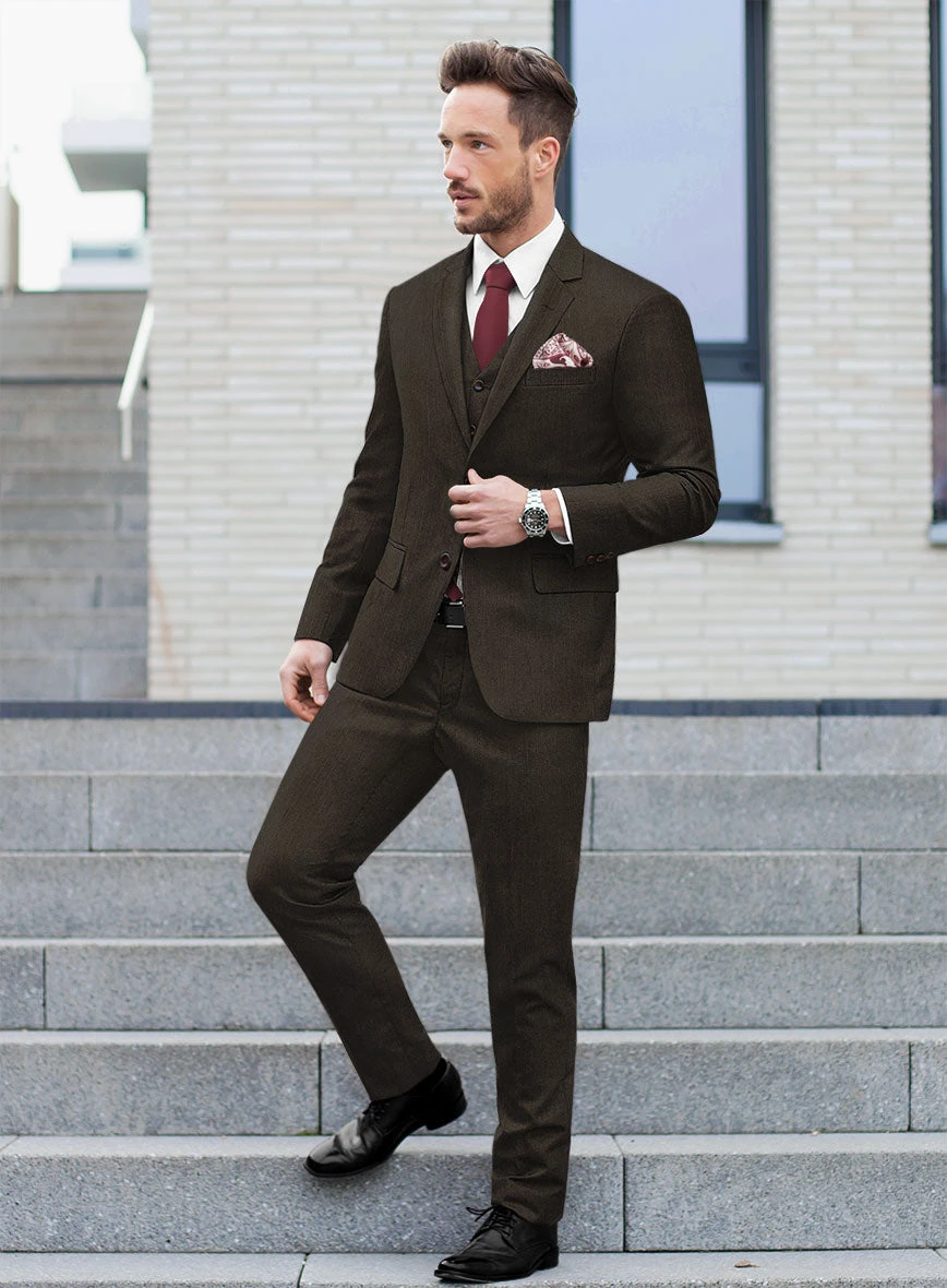 Bristol Brown Herringbone Suit 2 Bristol Brown Herringbone Suit - Image 2