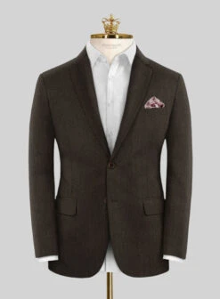 Bristol Brown Herringbone Suit 11 Bristol Brown Herringbone Suit -Tiano Suits Shop bristolbrownherringbonesuitlook 2
