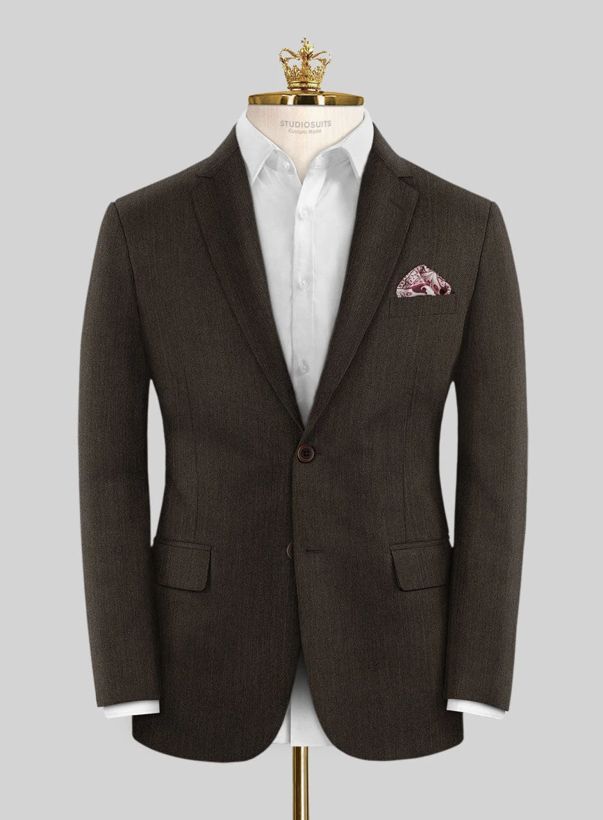 Bristol Brown Herringbone Suit 3 Bristol Brown Herringbone Suit - Image 3