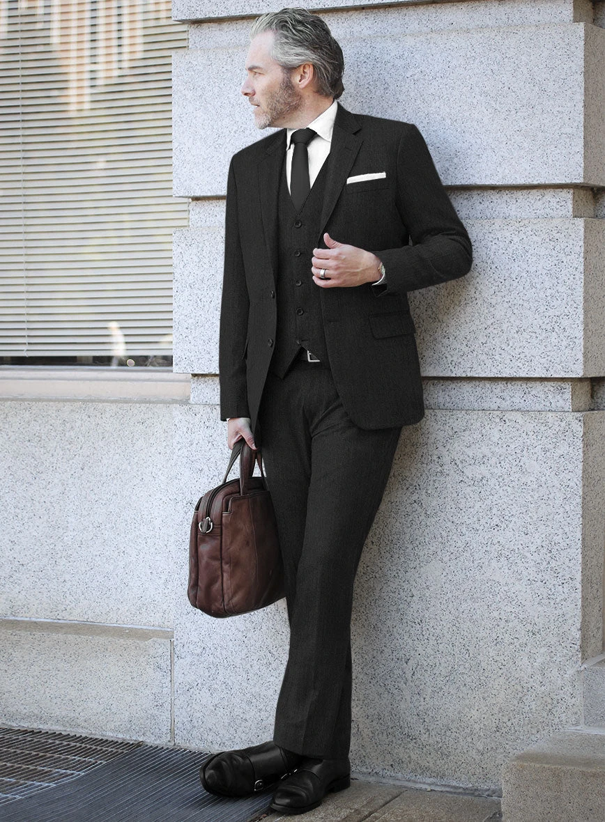 Bristol Charcoal Herringbone Suit 2 Bristol Charcoal Herringbone Suit - Image 2