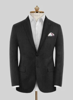 Bristol Charcoal Herringbone Suit 11 Bristol Charcoal Herringbone Suit -Tiano Suits Shop bristolcharcoalherrngbnsuitlook 2
