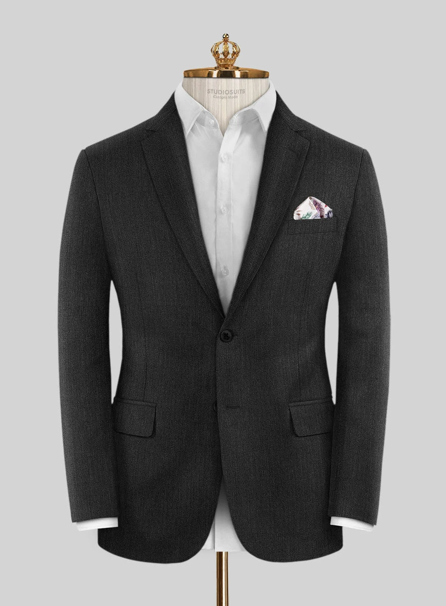 Bristol Charcoal Herringbone Suit 3 Bristol Charcoal Herringbone Suit - Image 3
