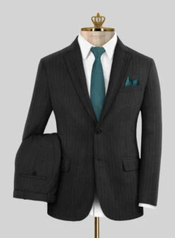 Bristol Charcoal Regal Stripe Suit
