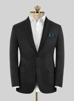 Bristol Charcoal Regal Stripe Suit 11 Bristol Charcoal Regal Stripe Suit -Tiano Suits Shop bristolcharcoalreglstrpsuitlk 2