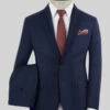 Bristol Dark Midnight Blue Sharkskin Suit