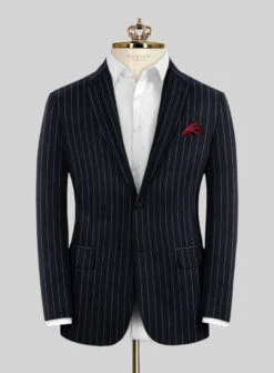 Bristol Deep Blue Rope Stripe Suit -Tiano Suits Shop bristoldpblrpstrpsuitlk 2