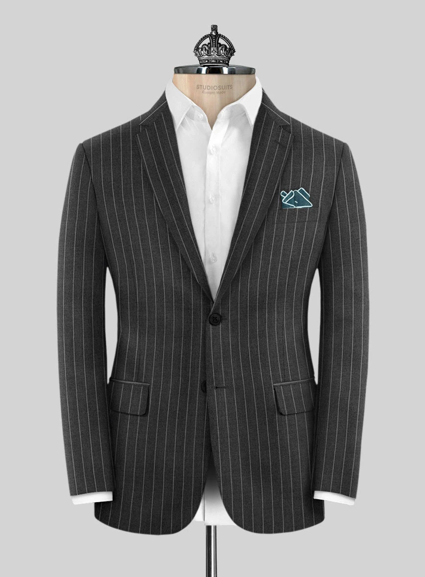 Bristol Gray Rope Stripe Suit 3 Bristol Gray Rope Stripe Suit - Image 3