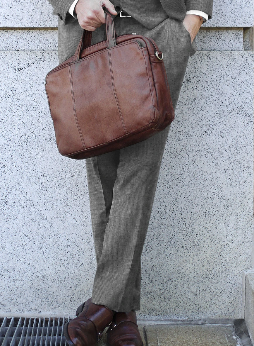 Bristol Light Gray Sharkskin Suit 4 Bristol Light Gray Sharkskin Suit - Image 4