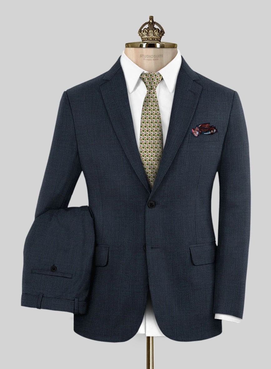 Bristol Nailhead Blue Suit 1 Bristol Nailhead Blue Suit