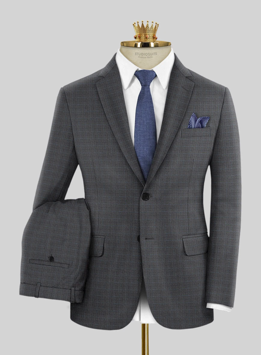 Bristol Sevea Gray Checks Suit 1 Bristol Sevea Gray Checks Suit
