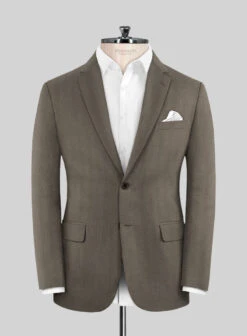 Brown Herringbone Suit 8 Brown Herringbone Suit -Tiano Suits Shop brownherringbonesuitlook 2
