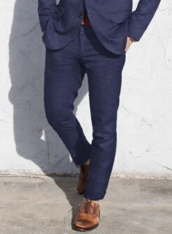 Campari Berry Blue Linen Suit 11 Campari Berry Blue Linen Suit -Tiano Suits Shop campariberrybluelinensuitlook 3