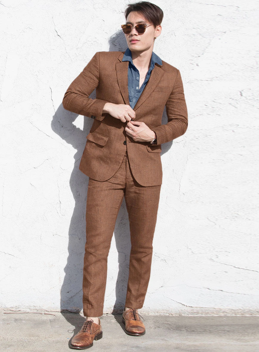 Campari Copper Linen Suit 2 Campari Copper Linen Suit - Image 2