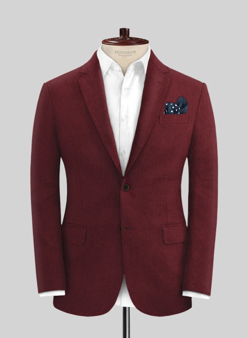 Campari Cranberry Linen Jacket 1 Campari Cranberry Linen Jacket