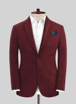 Campari Cranberry Linen Suit 10 Campari Cranberry Linen Suit -Tiano Suits Shop camparicranberrylinensuitlk 2