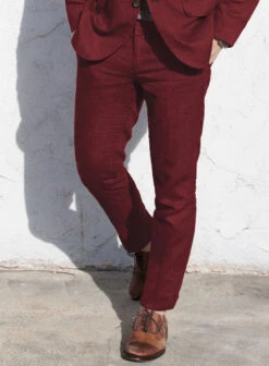 Campari Cranberry Linen Suit 11 Campari Cranberry Linen Suit -Tiano Suits Shop camparicranberrylinensuitlk 3