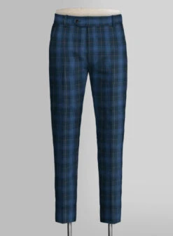 Campari Jet Blue Checks Linen Suit 12 Campari Jet Blue Checks Linen Suit -Tiano Suits Shop camparijetbluecheckslinensuitlook 4