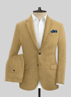 Tiano Suits Shop 21 Campari Khaki Linen Suit