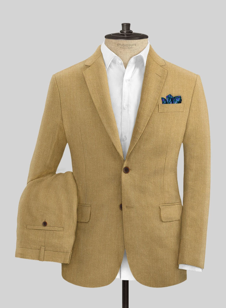 Campari Khaki Linen Suit 1 Campari Khaki Linen Suit