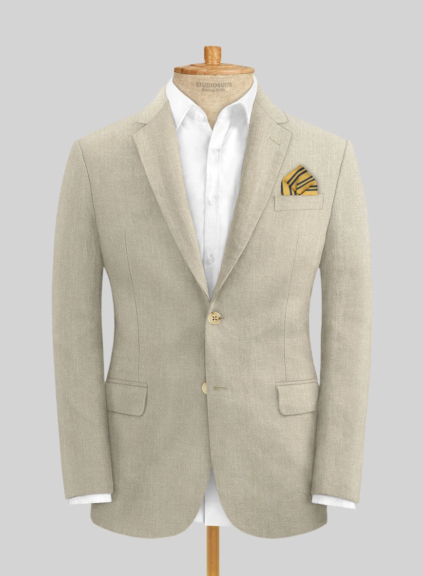 Campari Oatmeal Linen Suit 3 Campari Oatmeal Linen Suit - Image 3