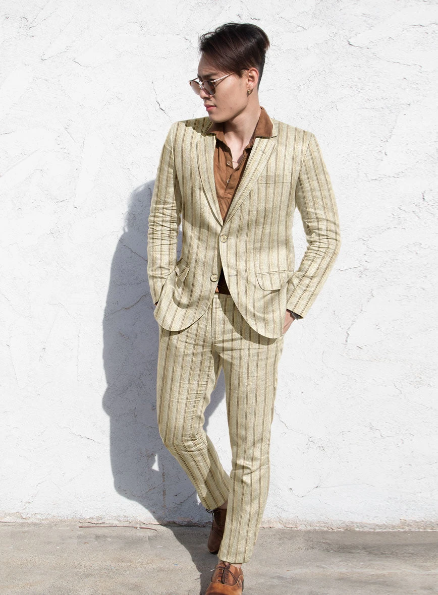 Campari Vama Stripe Linen Suit 2 Campari Vama Stripe Linen Suit - Image 2