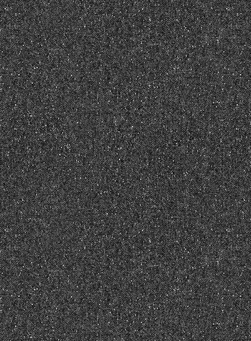 Charcoal Flecks Donegal Tweed Pea Coat 3 Charcoal Flecks Donegal Tweed Pea Coat - Image 3