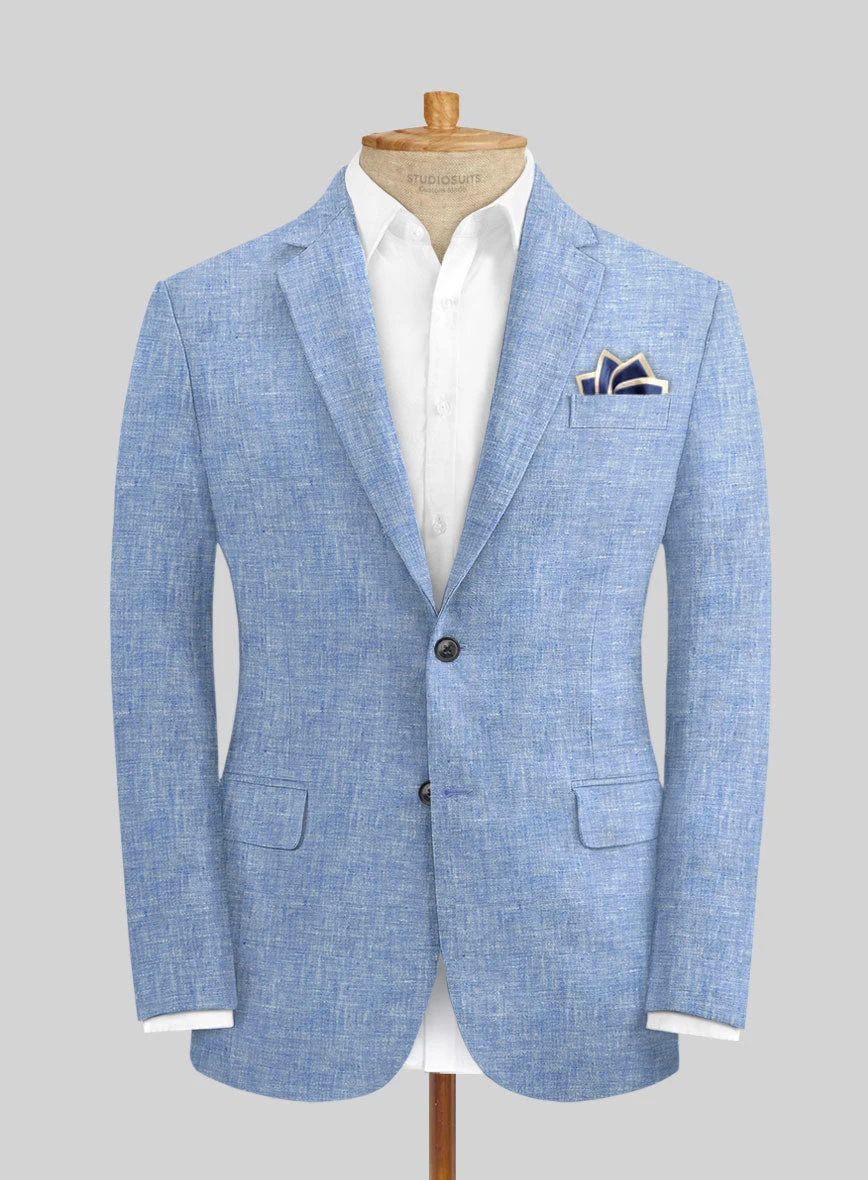 Desert Blue Linen Jacket 1 Desert Blue Linen Jacket