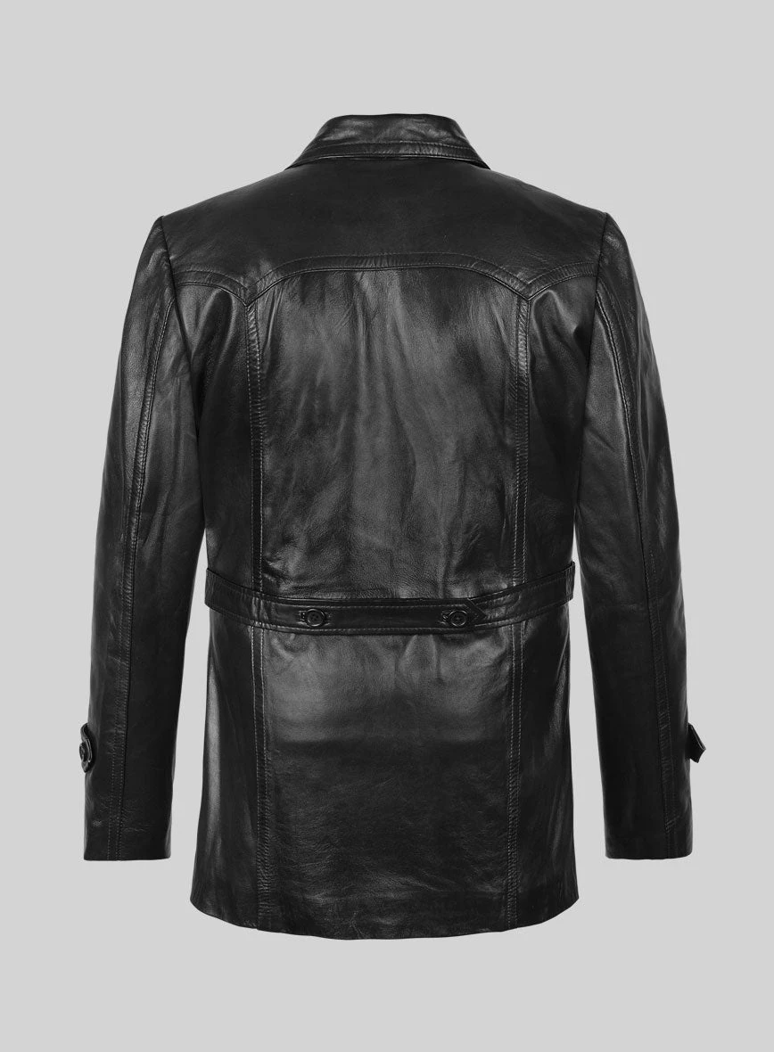 Doctor Who Leather Trench Coat 3 Doctor Who Leather Trench Coat - Image 3