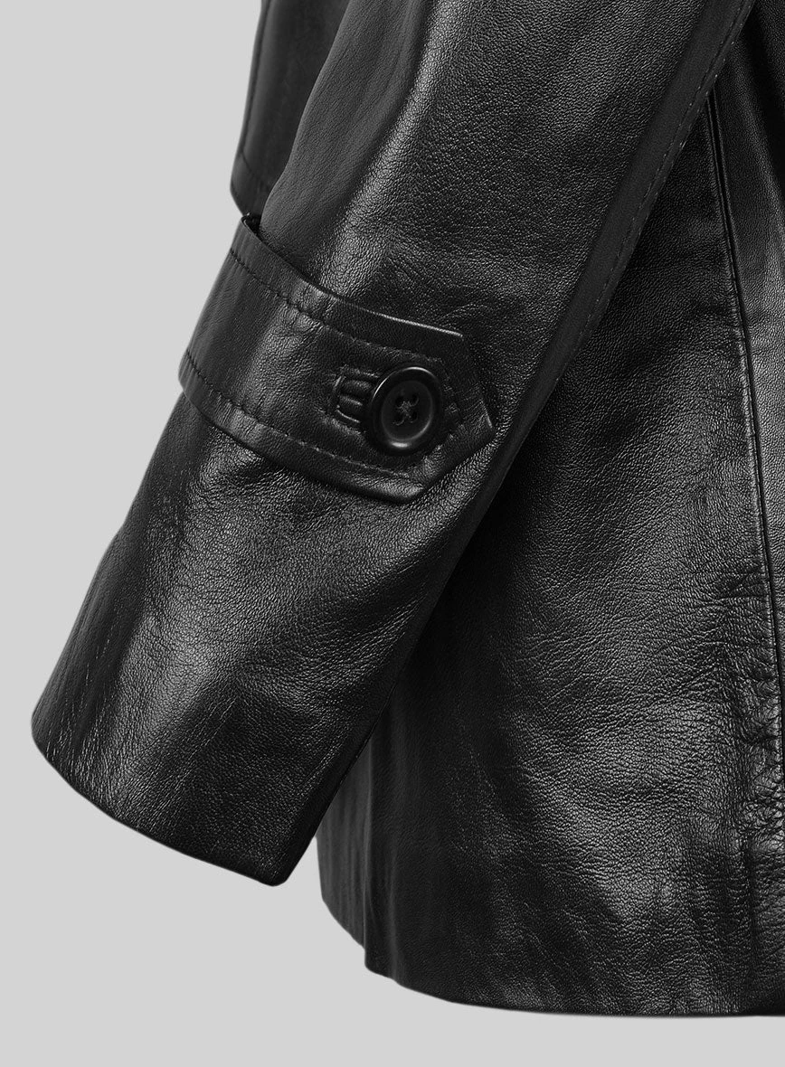 Doctor Who Leather Trench Coat 2 Doctor Who Leather Trench Coat - Image 2