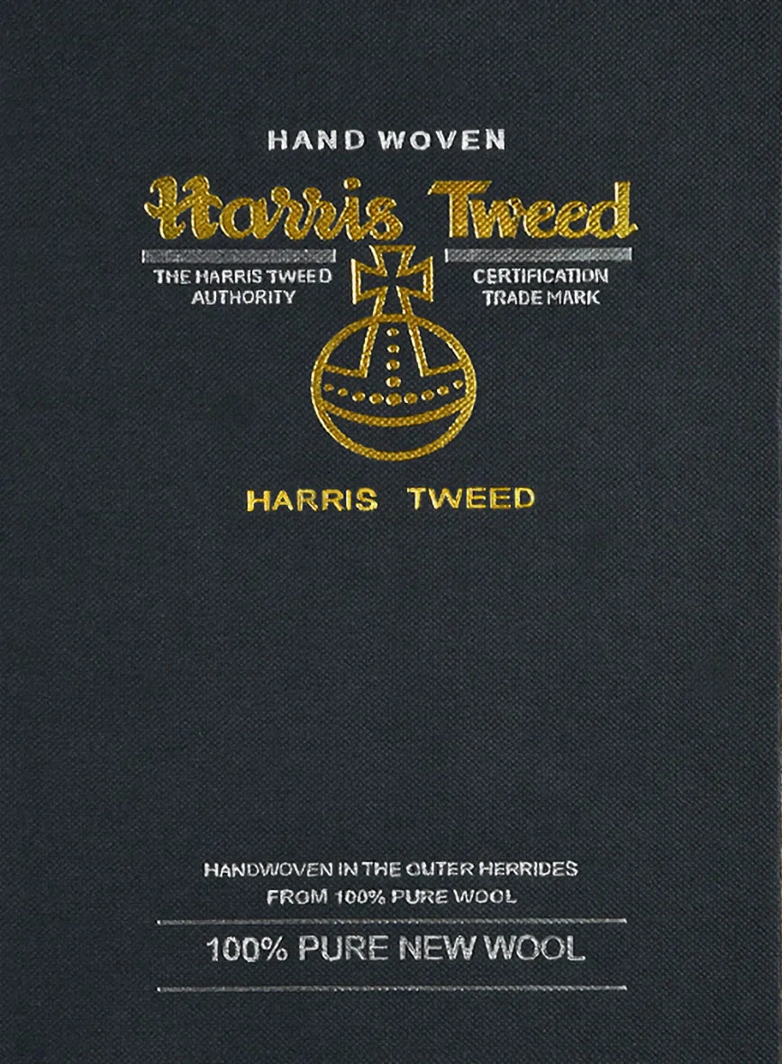 Harris Tweed Dark Gray Herringbone GQ Overcoat 6 Harris Tweed Dark Gray Herringbone GQ Overcoat - Image 6