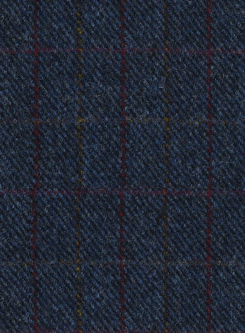 Harris Tweed King Blue Pea Coat 2 Harris Tweed King Blue Pea Coat - Image 2