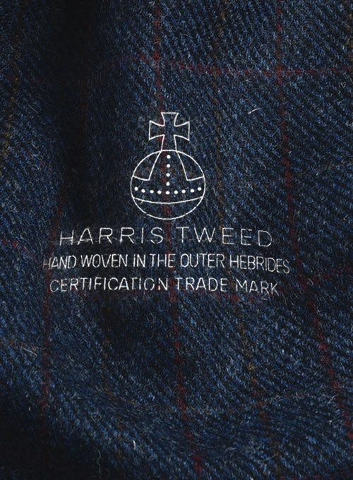 Harris Tweed King Blue Pea Coat 4 Harris Tweed King Blue Pea Coat - Image 4