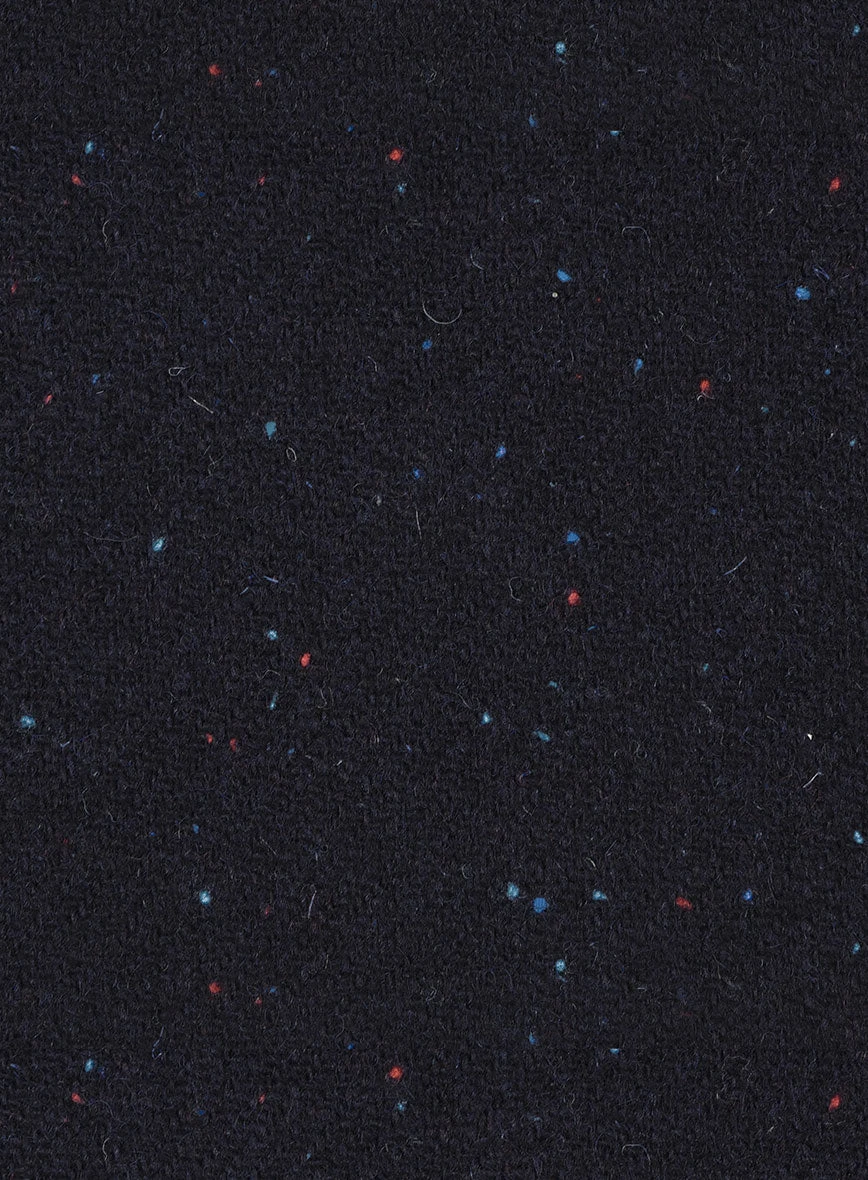 Harris Tweed Navy Speckled Pea Coat 3 Harris Tweed Navy Speckled Pea Coat - Image 3