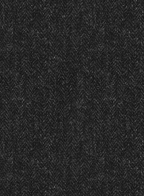 Harris Tweed Royal Charcoal Pea Coat 3 Harris Tweed Royal Charcoal Pea Coat - Image 3