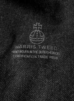 Harris Tweed Royal Charcoal Pea Coat 10 Harris Tweed Royal Charcoal Pea Coat -Tiano Suits Shop harristweedroyalcharcoalpeacoatlook 3