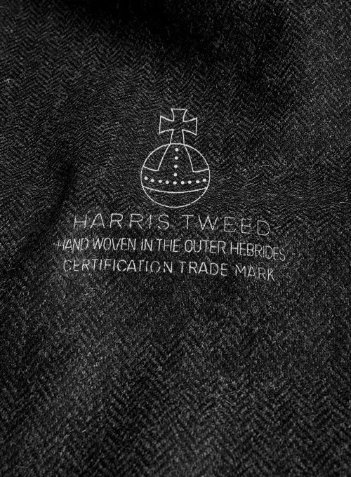 Harris Tweed Royal Charcoal Pea Coat 4 Harris Tweed Royal Charcoal Pea Coat - Image 4