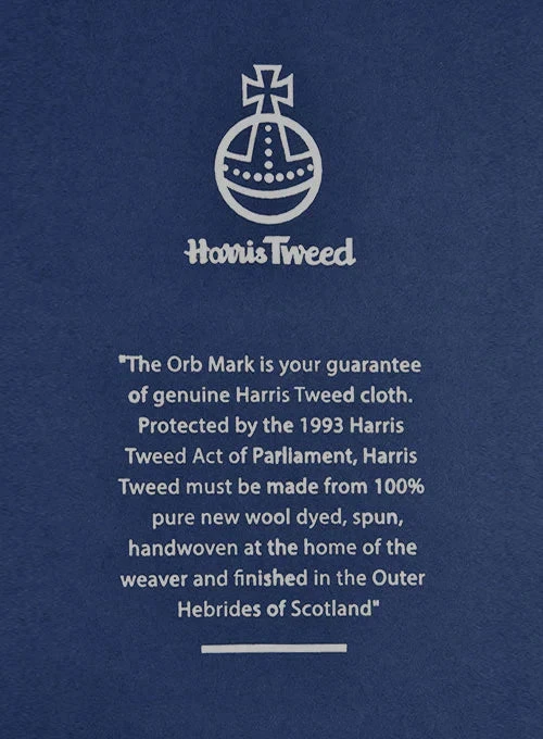 Harris Tweed Navy Speckled Pea Coat 5 Harris Tweed Navy Speckled Pea Coat - Image 5