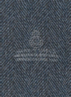Harris Tweed Wide Herringbone Blue Pea Coat 5 Harris Tweed Wide Herringbone Blue Pea Coat -Tiano Suits Shop harristweedwideherringbonebluepeacoatlk 2