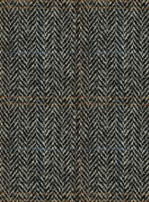 Harris Tweed Country Gray Pea Coat 2 Harris Tweed Country Gray Pea Coat - Image 2