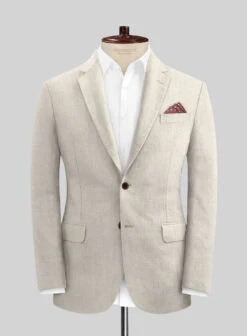 Heavy Linen Beige Jacket